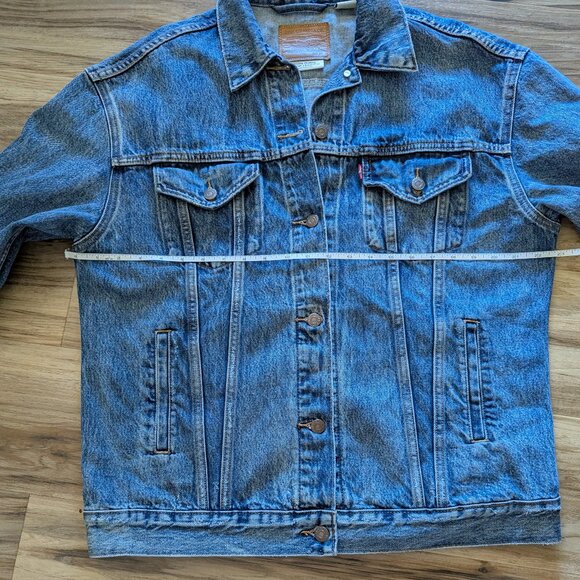 Levi's Blue Denim Trucker Jean Jacket, M - Picture 6 of 11